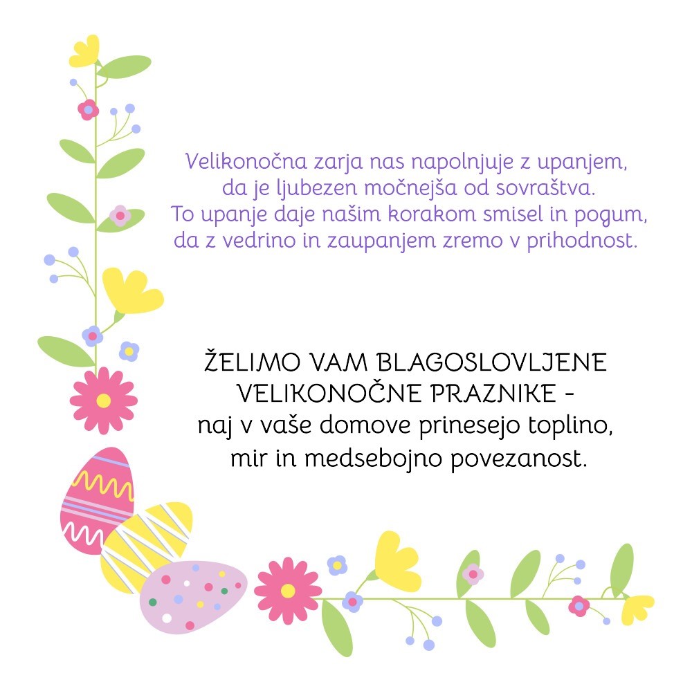 Velikonočno voščilo VDC
