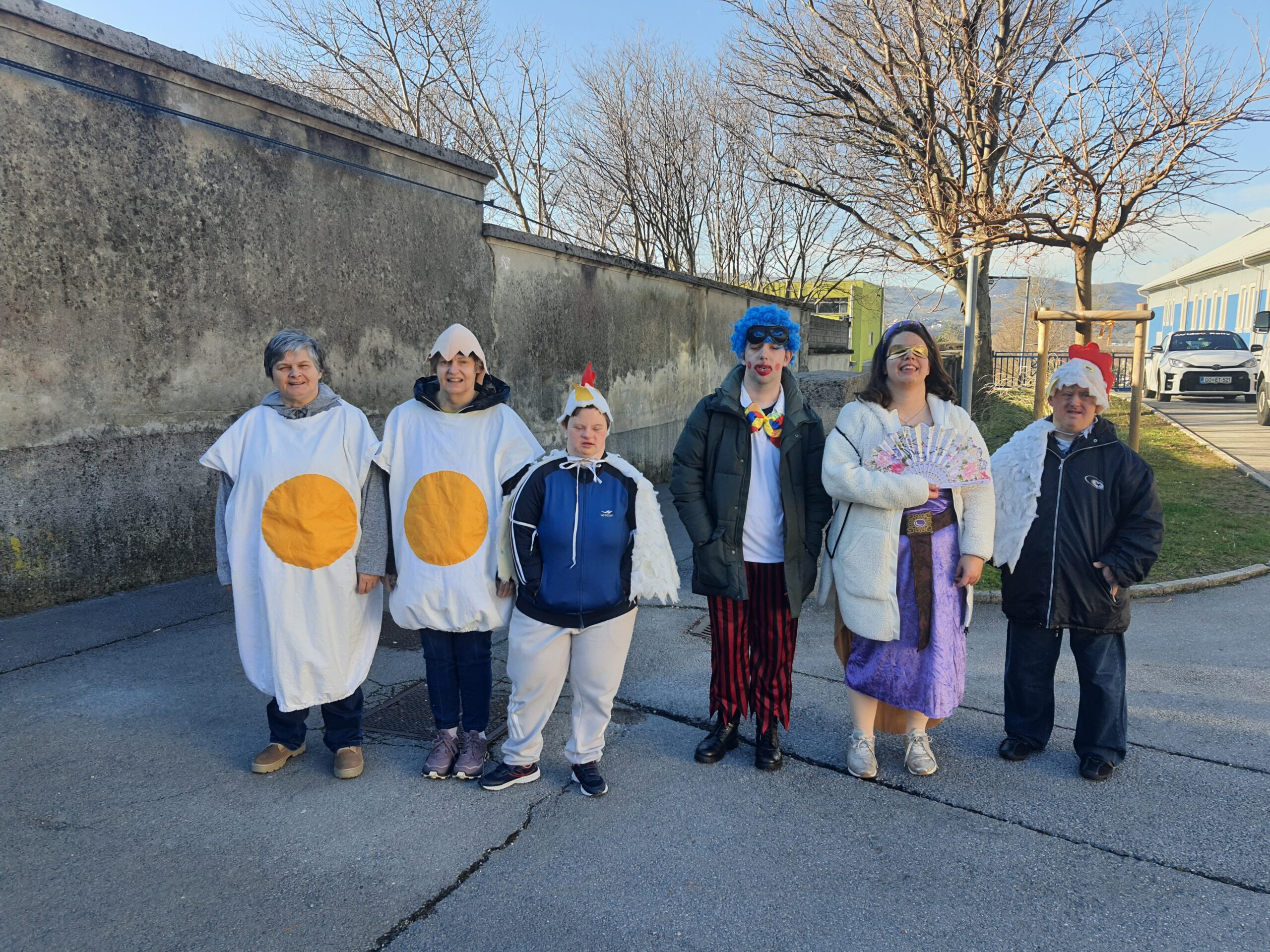 Manjša skupinica pred VDC jem.