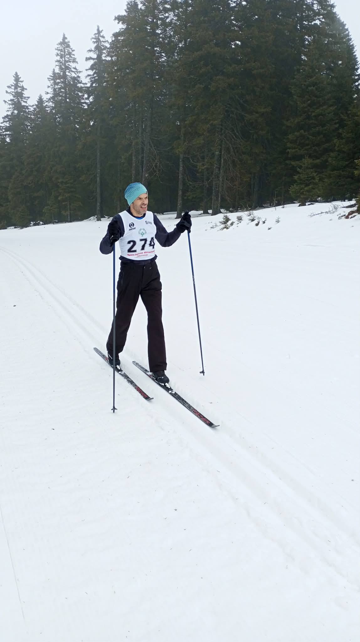 Matej na tekmovalni progi