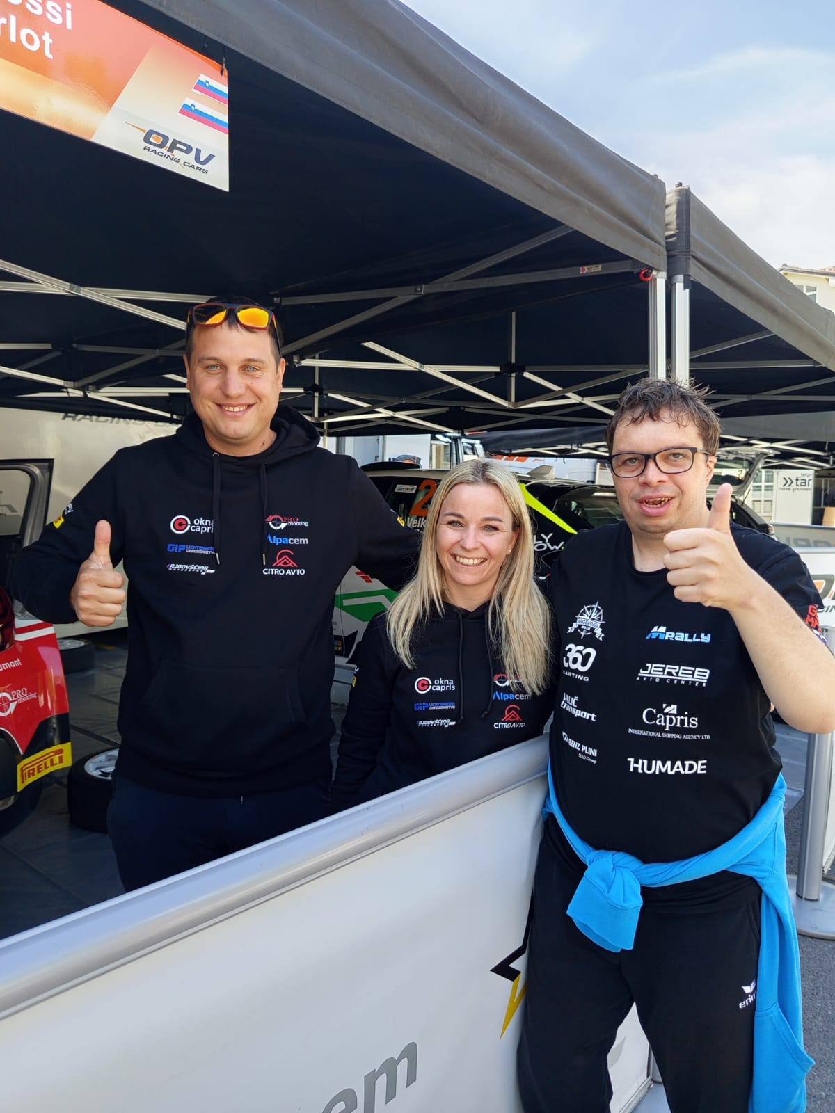 Naš največji rally navijač Mark z ekipo Grossi - Berlot