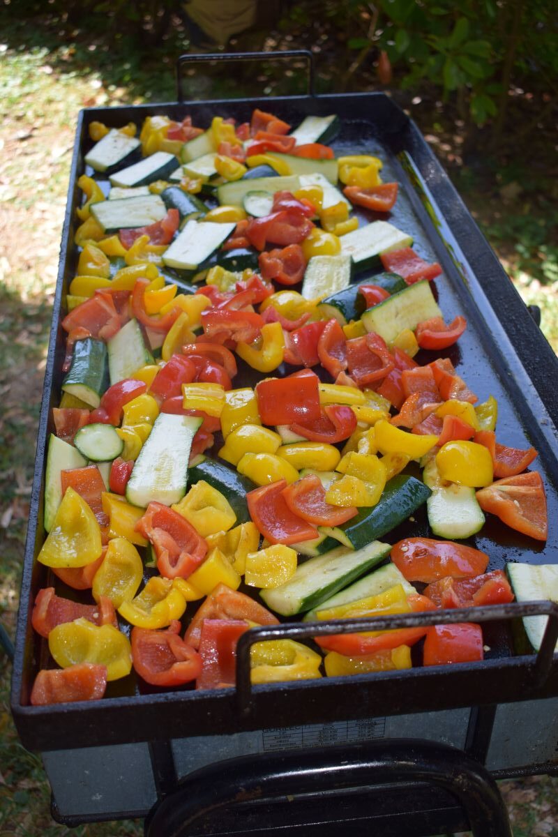 Mešana zelenjava na žaru (bučke, paprika, paradižnik)